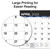 2026-2027 Excello Brands 22" x 17" Academic Year Large Print Desk Pad, Monthly, 21 Month, black