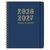 2026-2027 Excello Brands 8.5" x 11" Academic Year Family Planner, Weekly/Monthly, 14 Month, Navy Gold Numbers
