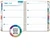 Excello Brands Hardcover AY 2026-2027 Fashion Planner - 8.5"x11" (Colorful Botanicals)