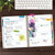 2026-2027 Excello Brands 8.5" x 11" Academic Year Hardcover Fashion Planner, Weekly/Monthly, 14 Month, Rainbow Floral