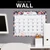 2026-2027 Excello Brands 22" x 17" Academic Year Large Print Desk Pad, Monthly, 21 Month, Small Navy Floral