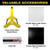 Excello Global Products 36" x 37" Swinging Changeable Message Sidewalk Sign (Yellow Legs)