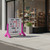 Excello Global Products 36" x 37" Swinging Changeable Message Sidewalk Sign (Pink Legs)