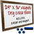 Excello Global Products Rustic Frame 24"x36" Magnetic White Board
