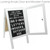 Excello Global Products A-Frame Letter Board with Glass Doors (White)