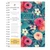 Excello Brands 2027 Essential Pro 14-Month Weekly & Monthly Planner, 7" x 9", Teal Floral
