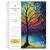 Excello Brands 2027 Essential Pro 14-Month Weekly & Monthly Planner, 8.5" x 11", Black Tree Seasons