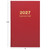 Excello Brands Classic Daily Diary Hardcover Planner 8" X 12" Cy 2027 (Red)