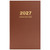 Excello Brands Classic Daily Diary Hardcover Planner 8" X 12" Cy 2027 (Brown)