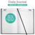 Excello Brands Classic Daily Diary Hardcover Planner 8" X 12" Cy 2027 (Black)