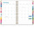 Excello Brands Hardcover 15 Month Fashion Planner CY27 - 5.5" X 8" (Rainbow Floral)
