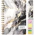 Excello Brands Hardcover 15 Month Fashion Planner CY27 - 5.5" X 8" (Black Gold Marble)