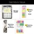 Excello Brands Hardcover 15 Month Fashion Planner CY27 - 5.5" X 8" (Black Gold Marble)