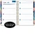 Excello Brands Hardcover 15 Month Fashion Planner CY27 - 5.5" X 8" (Small Navy Floral)