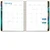Excello Brands Hardcover 15 Month Fashion Planner CY27 - 7" X 9" (Teal Gold Marble)