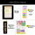 Excello Brands 2027 15-Month Weekly & Monthly Hardcover Planner, 8.5" x 11", Black Gold Numbers