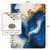 Excello Brands 2027 15-Month Weekly & Monthly Hardcover Planner, 8.5" x 11", Dark Blue Marble