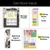 Excello Brands Hardcover 15 Month Fashion Planner CY27 - 8.5" X 11" (Black Gold Marble)
