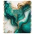 Excello Brands 2027 Essential Pro Deluxe 14-Month Weekly & Monthly Planner, 8.5" x 11", Teal Gold Marble