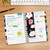 Excello Brands Hardcover 15 Month Fashion Planner CY27 - 5.5" X 8" (Black Floral Pink)