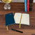 Excello Brands Textured Cover Weekly Monthly 3.5"X 6.5" Pocket Planner Cy 2027 (Navy)