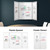 Excello Brands 40" X 60" Wooden Wall Mounted Folding Whiteboard (White)