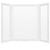 Excello Brands 40" X 60" Wooden Wall Mounted Folding Whiteboard (White)