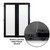Excello Brands 40" X 60" Wooden Wall Mounted Folding Whiteboard (Black)
