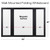 Excello Brands 40" X 60" Wooden Wall Mounted Folding Whiteboard (Black)