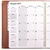 Excello Brands 2027 12-Month Executive Monthly Planner, 8.5" x 11", Brown