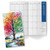 Excello Brands 2-Year Monthly Calendar Pocket Planner - 2027/2028 (Tree Seasons)