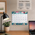 Excello 2027 Monthly Wall/Desk Flip Calendar, 8.5" x 11", Teal Floral