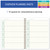 Hardcover Teacher Undated Lesson Plan 7 Period: Days Horizontally Across The Top (Rainbow Gold Marble)