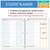 Student Academic Planner 8.5"x11" Weekly View (Undated) - NC-LSC5-LKG3