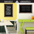 Rustic Magnetic Wall Chalkboard Sign with 10 Liquid Chalk Markers 20"x30"