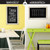 Rustic White Magnetic Wall Chalkboard Sign with 10 Liquid Chalk Markers 20x30