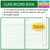 Class Record Book for 12 Weeks. 40 Names. Large Blocks (R1200) Class Record Book for 12 Weeks. 40 Names. Large Blocks (R1200)