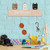 Wall Mounted Coat Rack with 4 hanging hooks. 16" Long, Cat Themed, Ready to Hang