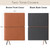 Pocket Journal Notebook 4.25"x5.75" with Elastic Closure Leather Material Pocket Journal Notebook 4.25"x5.75" with Elastic Closure Leather Material