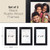 Rustic Torched Wood Picture Frames: Includes three 4"x6" Photo Frames
