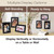Rustic Torched Wood Picture Frames: Includes three 4"x6" Photo Frames
