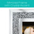 Decorative Picture Frame Photo Holder Mirror with Sparkling Crystal Border