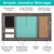 Large Rustic Wall Mounted Shabby Chic Jewelry Organizer: 28"x16" Large Rustic Wall Mounted Shabby Chic Jewelry Organizer: 28"x16"