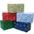 Global Printed Products Holiday Shipping Boxes (Pack of 5 - Traditional Patterns - 6"x6"x6" )