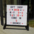Swinging Changable Message Sidewalk Sign: 37x36 Sign with 792 Sided Letters - EGP-HD-0193-OS