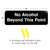 No Alchohol Beyond This Point Sign: Easy to Mount 9x3, Pack of 3 (Black) - EGP-HD-0265