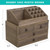 2 Piece Wooden Make Up Organizer
