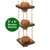 Excello Global Products Rustic 4-Tier Wooden Hanging Planter with Distressed Finish - Farmhouse Style. Comes with 4 Terracotta Pots, Ready for Hanging. Excello Global Products Rustic 4-Tier Wooden Hanging Planter with Distressed Finish - Farmhouse Style. Comes with 4 Terracotta Pots, Ready for Hanging.
