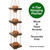 Excello Global Products Rustic 4-Tier Wooden Hanging Planter with Distressed Finish - Farmhouse Style. Comes with 4 Terracotta Pots, Ready for Hanging. Excello Global Products Rustic 4-Tier Wooden Hanging Planter with Distressed Finish - Farmhouse Style. Comes with 4 Terracotta Pots, Ready for Hanging.