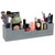 6 Piece Magentic Makeup Organizer - Gray